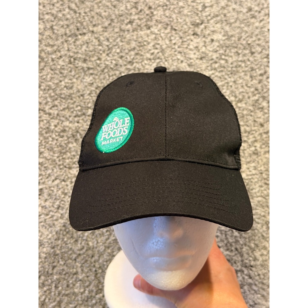 Whole Foods Hat Unisex OSFM Black Market Yale Trucker Snapback RPET Mesh Cap